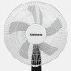 Вентилятор напольный, 3 режима, пульт ДУ, SONNEN TF-45W-40-520, d=40 см, 45 Вт, белый, 454788