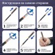 Ручка подарочная шариковая GALANT 'Black', корпус черный, золотистые детали, пишущий узел 0,7 мм, синяя, 140405