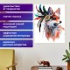 Картина стразами (алмазная мозаика) 40х50 см, ОСТРОВ СОКРОВИЩ 'Индейская лиса', без подрамника, 662412