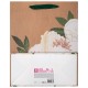 Пакет подарочный (1 штука) 26х13х32 см (L), 'Flower Kraft', с тишью, глиттер, ЗОЛОТАЯ СКАЗКА, 700838