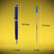 Ручка подарочная шариковая BRAUBERG 'Perfect Blue', корпус синий, узел 1 мм, линия письма 0,7 мм, синяя, 141415