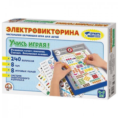 Игра настольная Электровикторина 'Учись играя!', 10 КОРОЛЕВСТВО, 2843