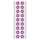 Стразы самоклеящиеся 'Пурпурные цветы', 8-25 мм, 18 страз + 2 ленты, на подложке, ОСТРОВ СОКРОВИЩ, 661585