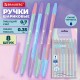 Ручки шариковые BRAUBERG 'X-333 PASTEL MIX', НАБОР 8 ШТУК, СИНИЕ, узел 0,7 мм, линия письма 0,35 мм, 144535