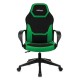 Кресло компьютерное BRABIX 'Alpha GM-018', ткань/экокожа, черное/зеленое, 532639, GM-018_532639