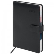 Ежедневник датированный 2026 А5 148х218 мм, GALANT 'Ritter', под кожу, черный, 117491