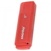 Флеш-диск 8 GB, SMARTBUY Dock, USB 2.0, красный, SB8GBDK-R
