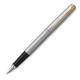 Ручка перьевая PARKER 'Jotter Stainless Steel GT', корпус серебристый, позолота, синяя, 2030948