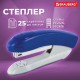 Степлер №24/6, 26/6 BRAUBERG 'Original', до 25 листов, синий, 222534