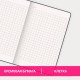 Блокнот МАЛЫЙ ФОРМАТ (91х140 мм) А6, BRAUBERG ULTRA, под кожу, 80 г/м2, 96 л., клетка, бирюзовый, 113027