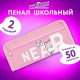 Пенал ЮНЛАНДИЯ ЮНИОР, 2 отделения, полиэстер, 'Near you', 21х8х6 см, 273811