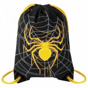 Мешок для обуви BRAUBERG PREMIUM, карман, подкладка, светоотражайка, 43х33 см, 'Venomous spider', 271624