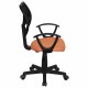Кресло компактное BRABIX 'Flip MG-305', ткань TW, оранжевое/черное, 531920