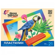Пластилин детский ЛУЧ 'Школа творчества', 21 цвет, 420 г, стек, картонная упаковка, 29С 1765-08
