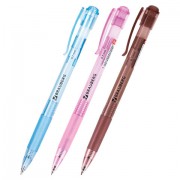 Ручка шариковая автоматическая с грипом BRAUBERG 'Patrol', СИНЯЯ, корпус ассорти, узел 0,7 мм, линия письма 0,35 мм, 140582