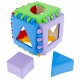 Логический куб 'Мини' пластиковый, ширина 8х8 см, 6 стенок, 6 форм, РЫЖИЙ КОТ, И-3928