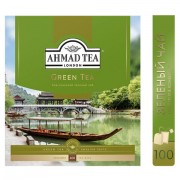 Чай AHMAD (Ахмад) 'Green Tea' зеленый, 100 пакетиков по 2 г, 478i-08