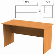 Стол письменный 'Фея', 1400х700х750 мм, цвет орех милан, СФ02.5