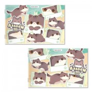 Альбом для рисования А4 40 л., скоба, обложка картон, BRAUBERG, 203х288 мм, кросс-серия 'МИЛЫЕ КОТЫ', 107351