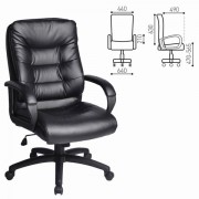 Кресло офисное BRABIX 'Supreme EX-503', экокожа, черное, 530873