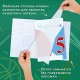 Пленка самоклеящаяся для учебников и книг, 45х30 см, комплект 10 шт., фактурная, ПИФАГОР, 227203