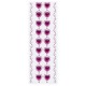 Стразы самоклеящиеся 'Пурпурные сердца', 8-22 мм, 18 страз + 2 ленты, на подложке, ОСТРОВ СОКРОВИЩ, 661584