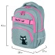 Рюкзак BRAUBERG MOTION, 2 отделения, 3 кармана, 'Crazy cat', 41х28х17 см, 273115