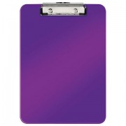 Доска-планшет LEITZ 'WOW', с верхним прижимом, A4, 320х228 мм, пластик, 1,7 мм, фиолетовая, 39710062