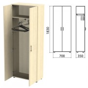 Шкаф для одежды 'Канц', 700х350х1830 мм, цвет дуб молочный (КОМПЛЕКТ)