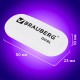 Ластик BRAUBERG 'Oval', 50х23х10 мм, белый, овальный, 222471