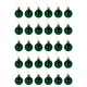 Шары ёлочные 30 шт., 4 см, 'Solid Color', пластик, ЗЕЛЕНЫЕ, глянец, ЗОЛОТАЯ СКАЗКА, 592500