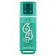 Флеш-диск 64 GB SMARTBUY Glossy USB 2.0, зеленый, SB64GBGS-G