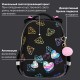 Ранец BRAUBERG LUMINOUS, 2 отделения, с брелоком, 'Diamonds', СВЕТЯЩИЙСЯ РИСУНОК, 38х29х16 см, 272070