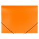 Папка на резинках BRAUBERG 'Office', оранжевая, до 300 листов, 500 мкм, 228084