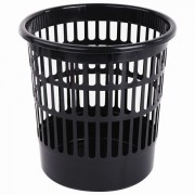 Корзина для бумаг STAFF 'Basic' сетчатая, 9,5 л, черная, 237915