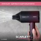 Фен SCARLETT SC-HD70I38, 2000 Вт, 2 скорости, 3 температурных режима, ионизация, черный/бордовый