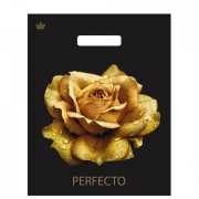 Пакет с вырубной ручкой, 37х30 см, 'Перфекто Роза', 90 мкм, н00229687