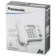Телефон PANASONIC KX-TS2356RUB, черный, память 50 номеров, АОН, ЖК-дисплей с часами, тональный / импульсный режим