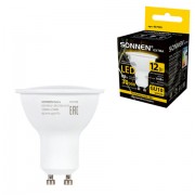 Лампа светодиодная SONNEN EXTRA, 12 (110) Вт, GU10, софит, теплый белый, 30000 ч, LED MR16-GU10-12W-2700, 457928