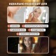Зеркало для макияжа гримерное с подсветкой, 9 LED-ламп, 3 режима свечения, размер 25х30 см, работа от сети 220 V, цвет белый, BRABIX, 609335