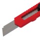 Нож канцелярский 18 мм STAFF EVERYDAY, фиксатор, красный матовый корпус, упаковка с подвесом, 238768