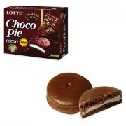Печенье LOTTE 'Choco Pie Cacao' ('Чоко Пай Какао'), глазированное, картонная упаковка, 336 г, 12 шт. х 28 г