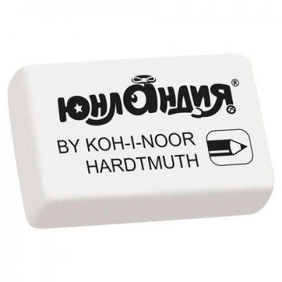 Ластик ЮНЛАНДИЯ (KOH-I-NOOR EXCLUSIVE) 300/20, 45х32х12 мм, белый, прямоугольный, 228698, 0300020052KD