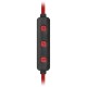 Наушники с микрофоном (гарнитура) DEFENDER OUTFIT B725, Bluetooth, беспроводные, черные с красным, 63726
