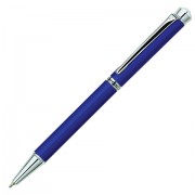 Ручка подарочная шариковая PIERRE CARDIN 'Crystal', корпус синий, латунь, хром, синяя, PC0707BP