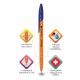 Ручка шариковая BRAUBERG 'ULTRA ORANGE', СИНЯЯ, узел 0,7 мм, чернила ГЕРМАНИЯ, наконечник ШВЕЙЦАРИЯ, 143562