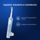 Зубная щетка электрическая ORAL-B (Орал-би) Vitality Pro, БЕЛАЯ/ГОЛУБАЯ, 1 насадка, 53019436