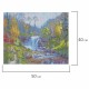 Картина стразами (алмазная мозаика), 40х50 см, ОСТРОВ СОКРОВИЩ 'Горный ручей', без подрамника, 663864