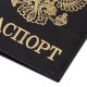 Обложка для паспорта STAFF 'Profit', экокожа, 'ПАСПОРТ', черная, 237191