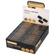 Ластик BRAUBERG 'GOLDEN BLACK', 50х24х10 мм, прямоугольный, картонный держатель, экологичный ПВХ, ассорти, 272728